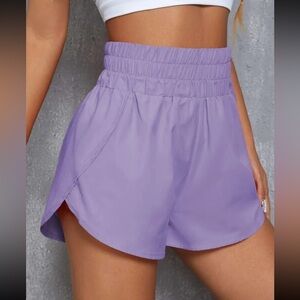 Lilac SHEIN Athletic Shorts